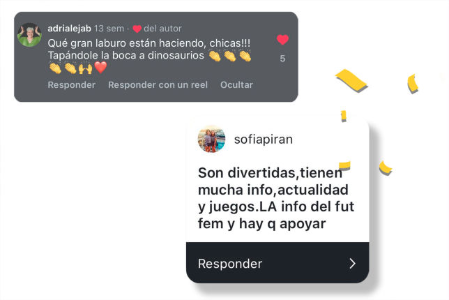 Que gran laburo que estan haciendo chicas!! Tapandole la boca a dinosaurios