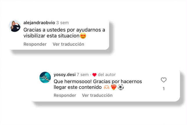 Gracias por ayudarnos a visibilizar esta situación
